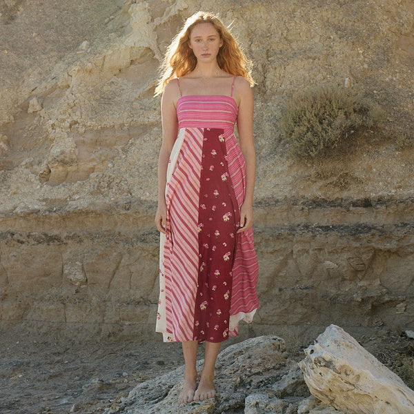 Rue Dress / Redcurrant Multi