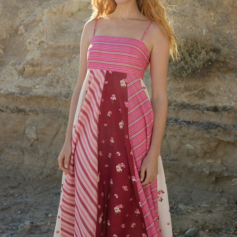 Rue Dress / Redcurrant Multi