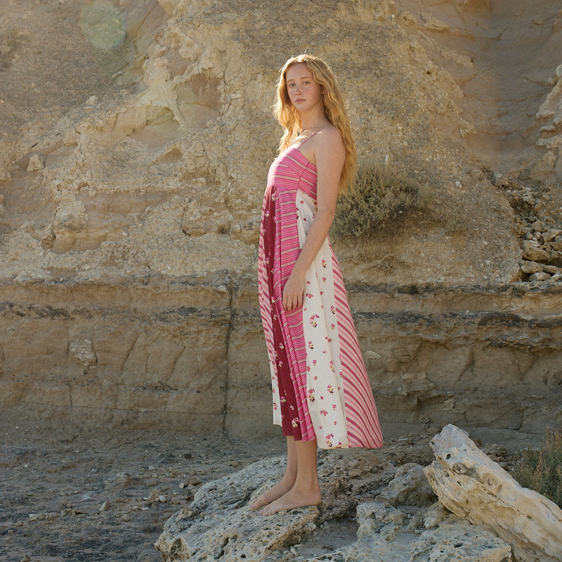 Rue Dress / Redcurrant Multi