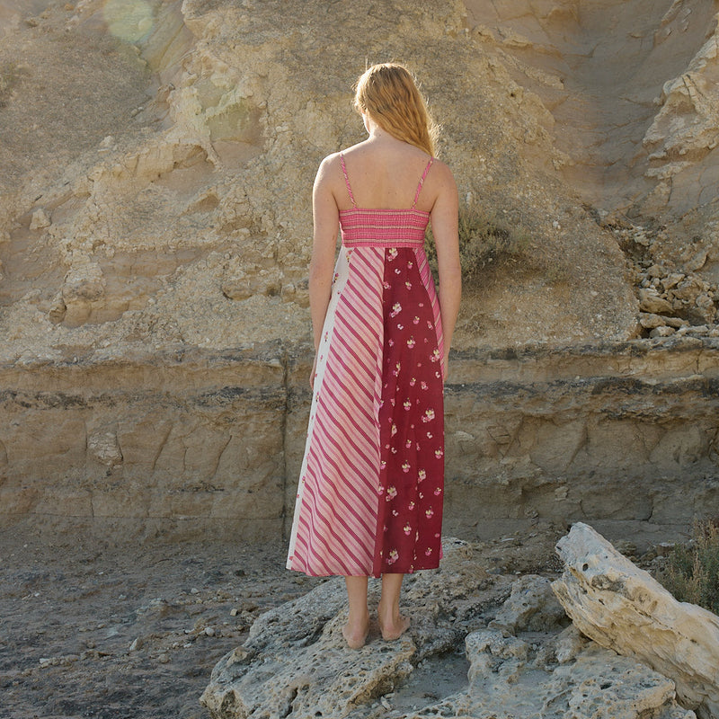 Rue Dress / Redcurrant Multi