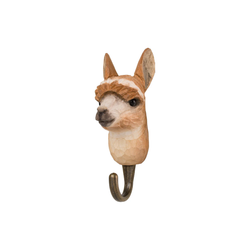 Hand Carved Alpaca Hook