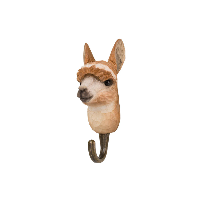 Hand Carved Alpaca Hook