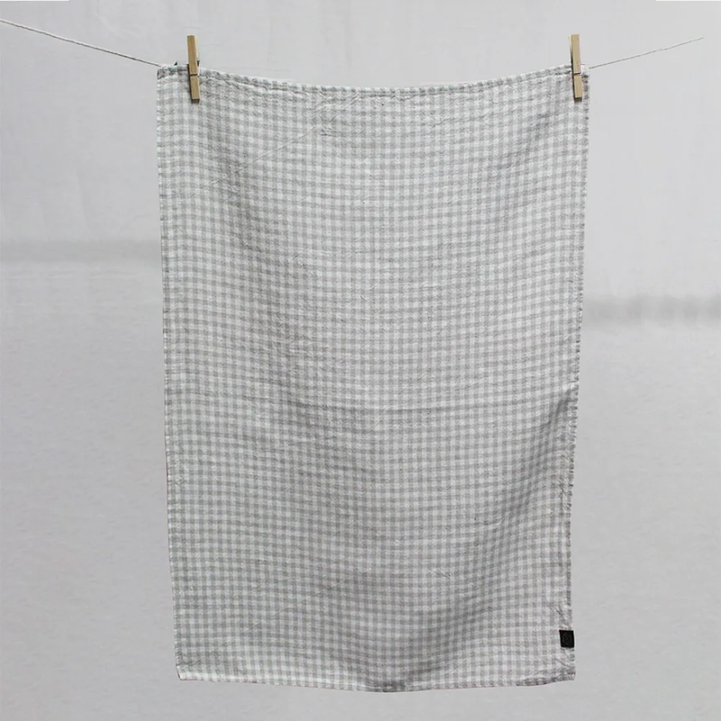 Ana Gingham Tea Towel / Linen
