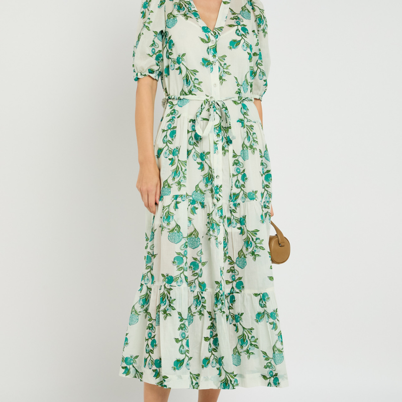 Anyeta Dress / Pomegranate Jade