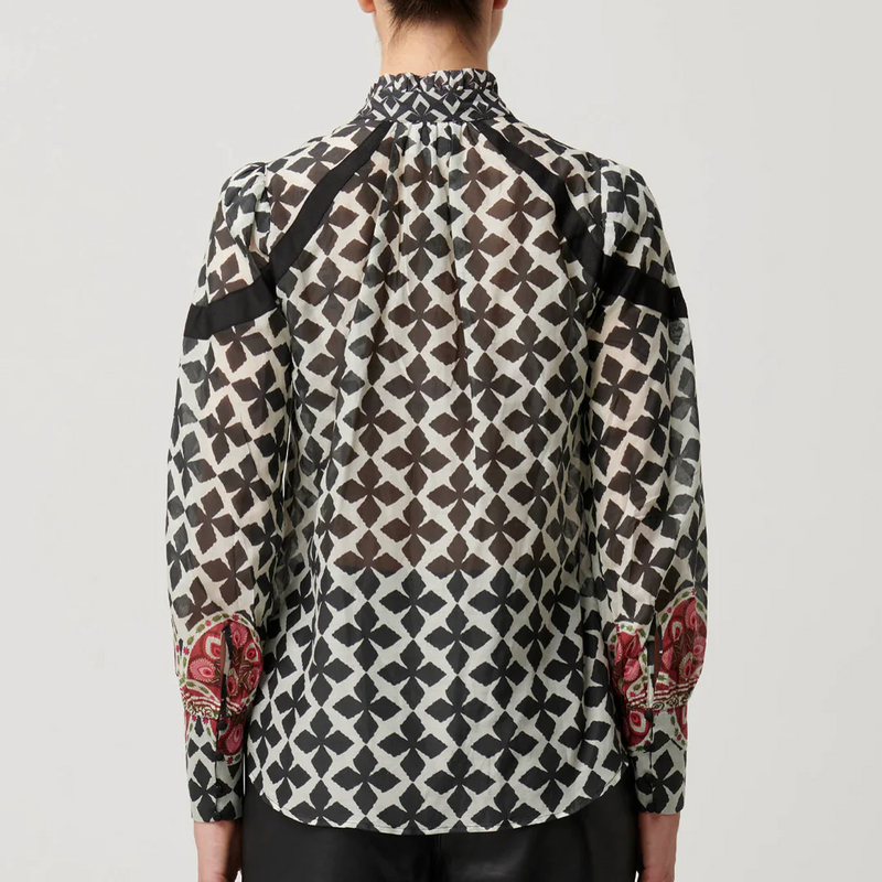 Astrid Print Panel Shirt / Country Tapestry