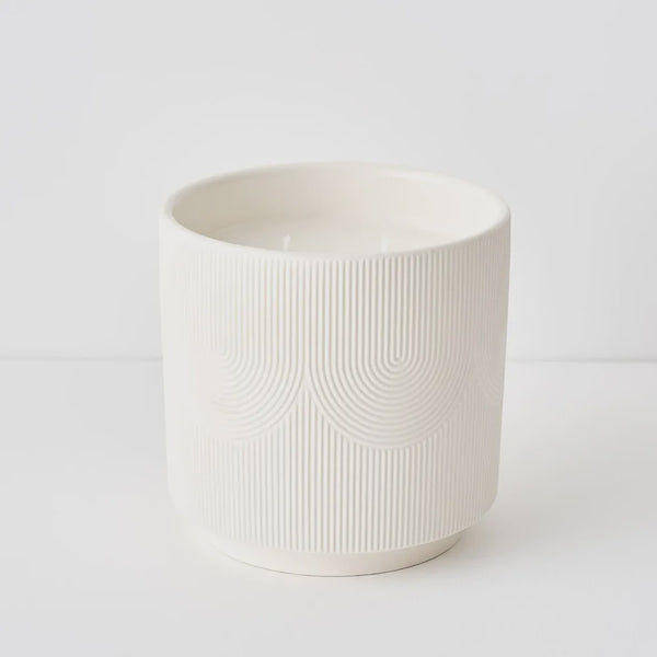 Ayla Candle 14 x14cm / White