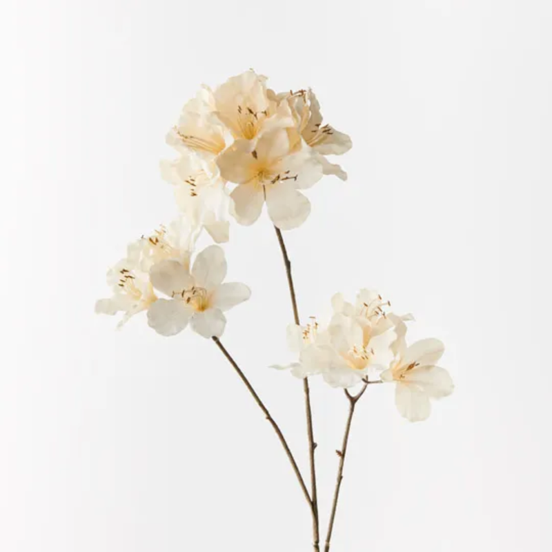 Azalea Spray 86cm / Cream