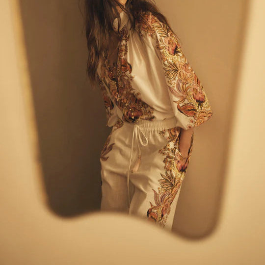 Straight Leg Pant / Bel Fiore Trellis