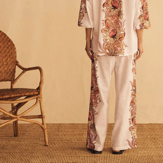 Straight Leg Pant / Bel Fiore Trellis