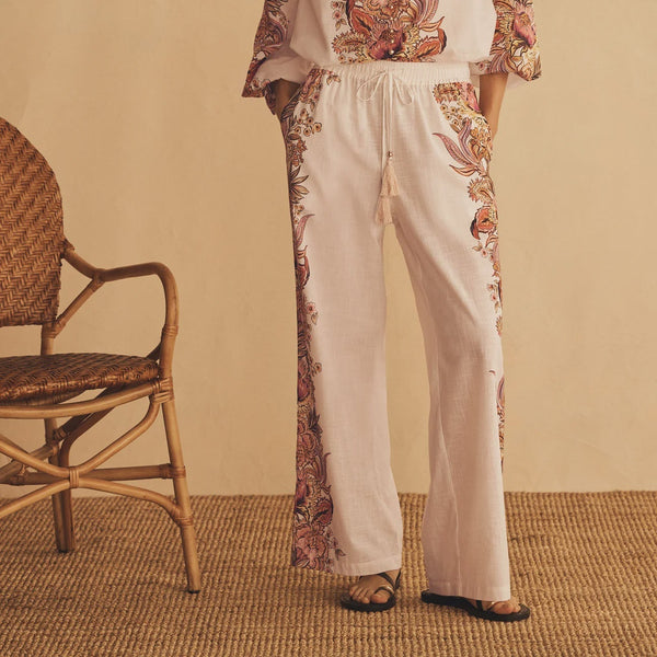 Straight Leg Pant / Bel Fiore Trellis