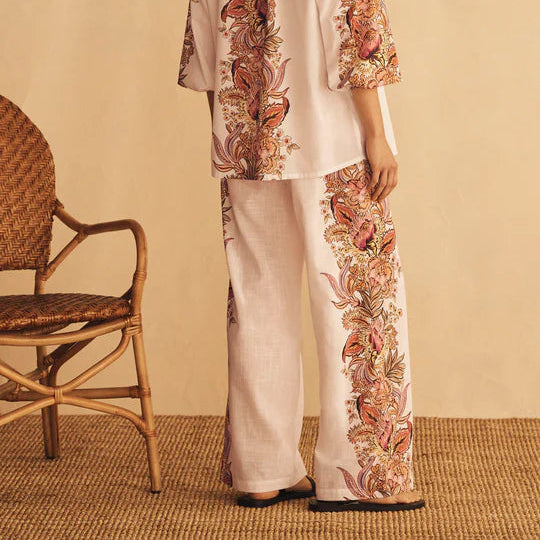 Straight Leg Pant / Bel Fiore Trellis