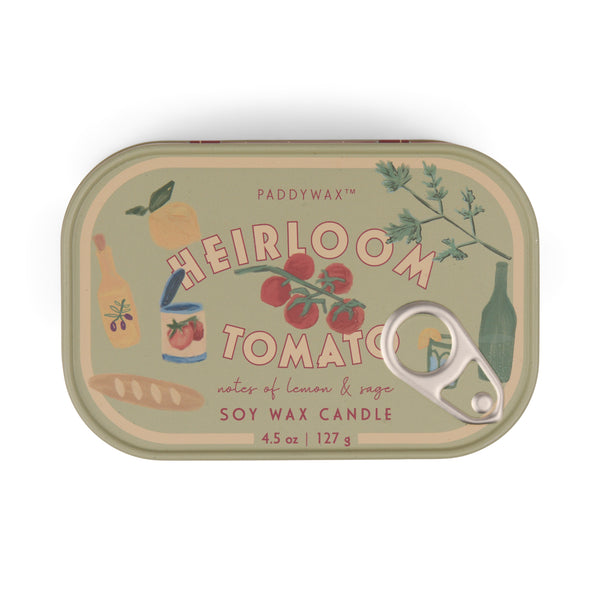 Bistro Print Tin Candle / Heirloom Tomato