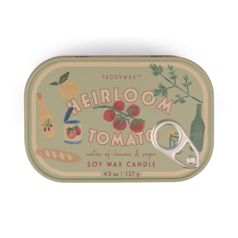 Bistro Print Tin Candle / Heirloom Tomato