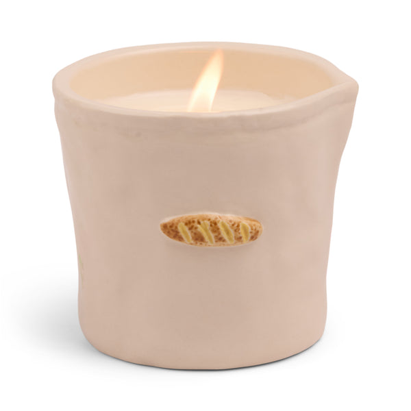 Embossed  Ceramic Candle / Baguette