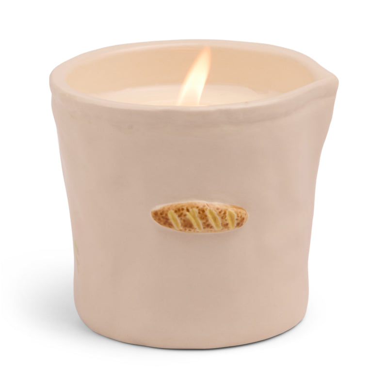 Embossed  Ceramic Candle / Baguette