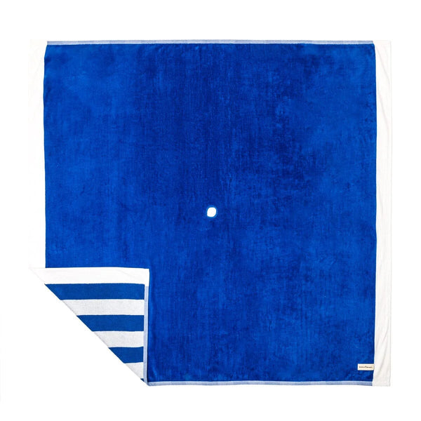 Beach Blanket / Crew Mediterranean Blue Stripe