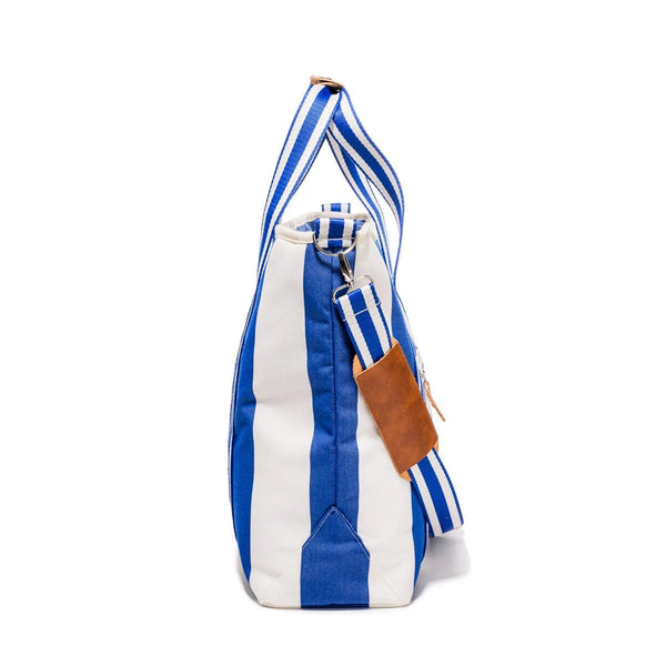 Cooler Tote Bag / Crew Mediterranean Blue Stripe