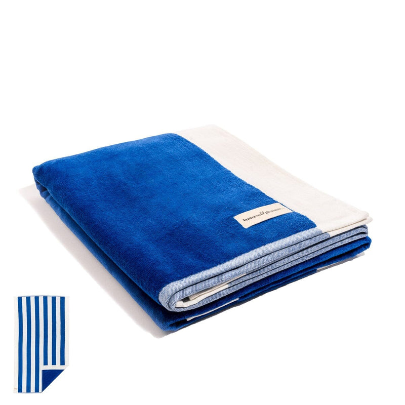 Beach Towel / Crew Mediterranean Blue Stripe