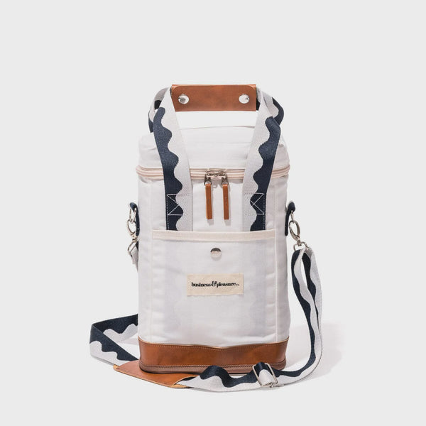 Wine Cooler Tote Bag / Rivie White