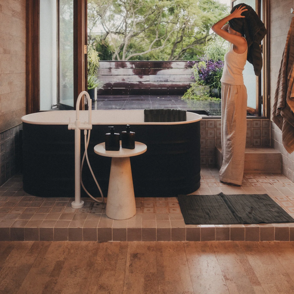 Architectural Bath Mat / Dark Olive