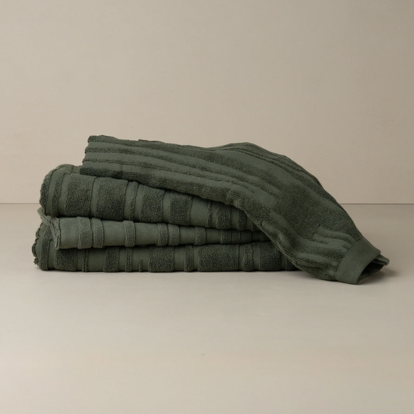 Architectural Face Washer / Dark Olive