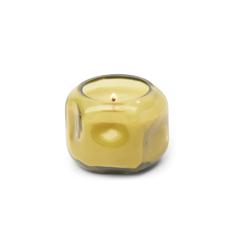 Basalt 5oz Tinted Glass Candle / Tobacco + Patchouli