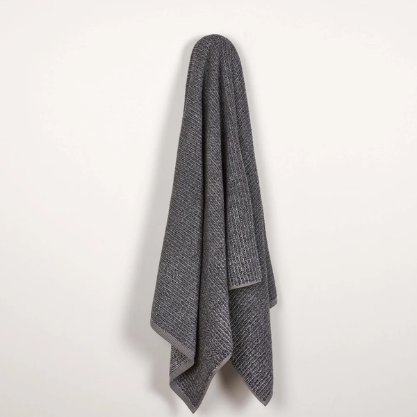 Tweed Bath Towel / Coal