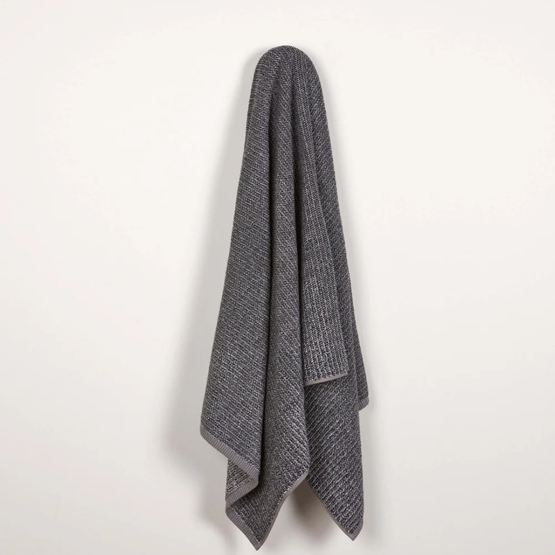 Tweed Bath Towel / Coal