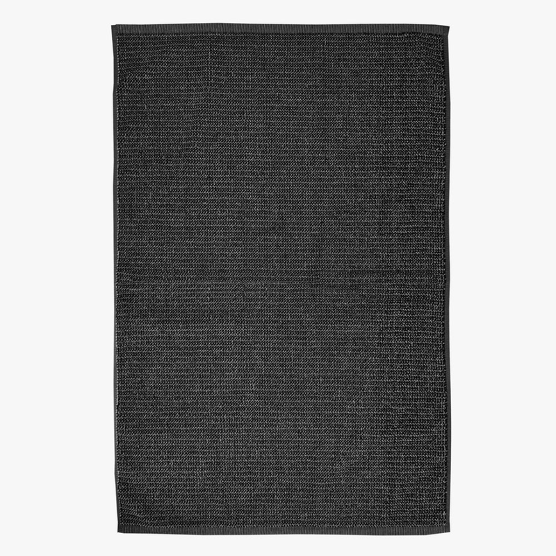 Tweed Bath Mat Large / Coal