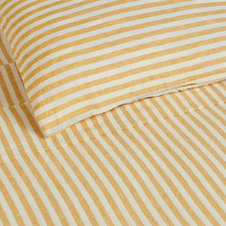 Flat Sheet King / Yellow Stripes