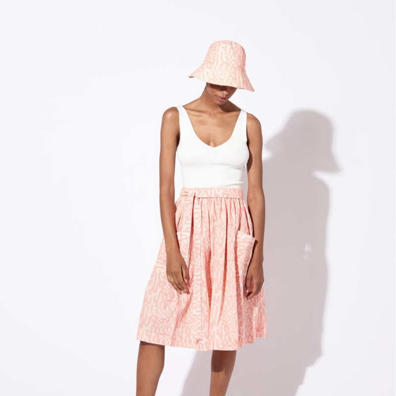 Pink Nino Damier Bucket Hat