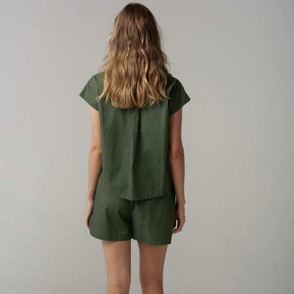 Boxy Shirt / Fairway Green