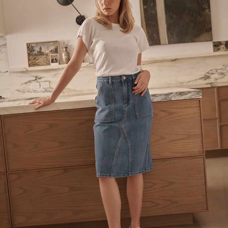 Bridget Skirt / Western Blue