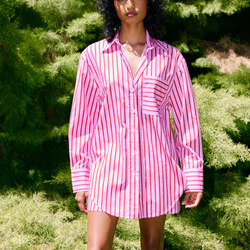 Buddy Shirt / Magenta Stripe