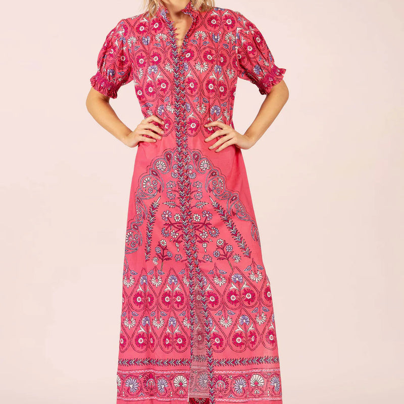 July Maxi Dress / Raspberry