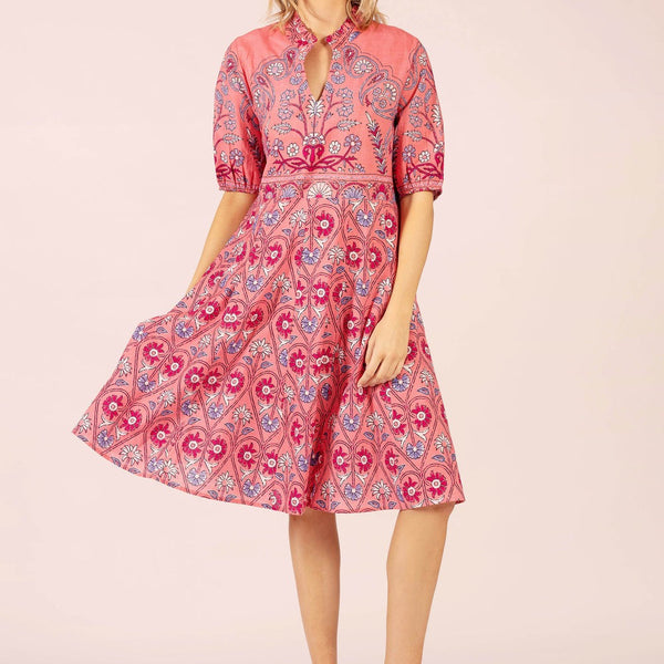 Georgia Midi Dress / Raspberry