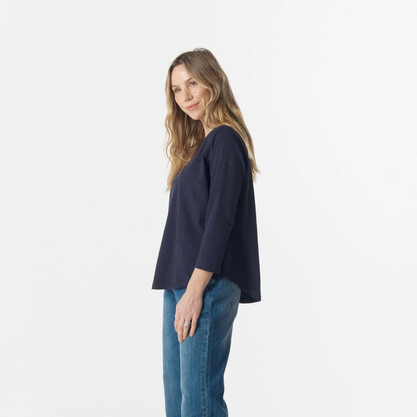 3/4 Raglan Sleeve Tee / Parisian Navy