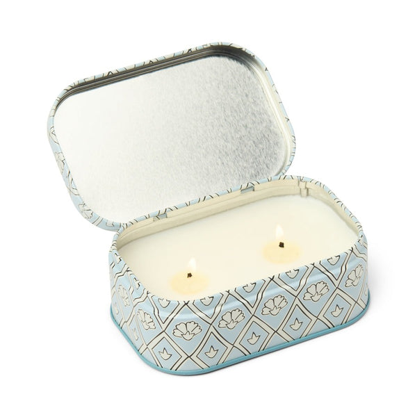 Cherie Printed Tin 4.5oz Candle / Lavender & Thyme
