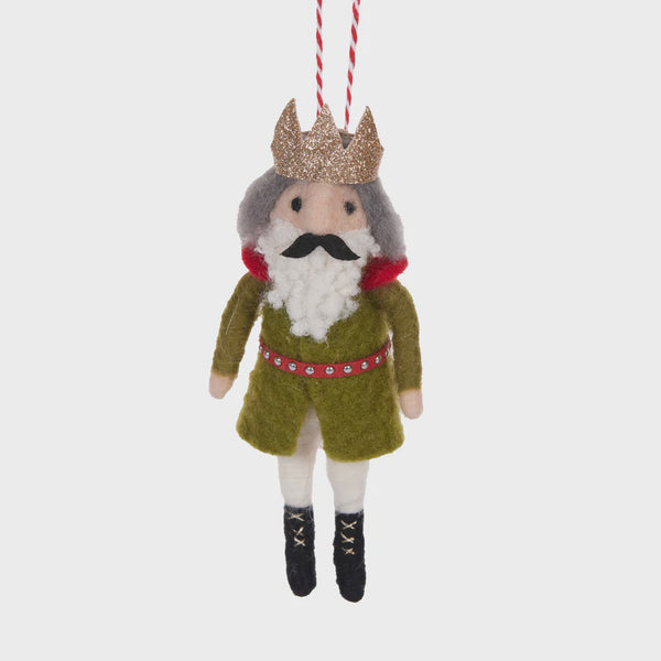 Wool Nutcracker with Crown