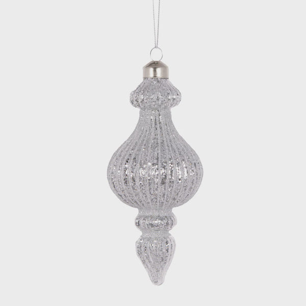 Ribbed Finial / Silver