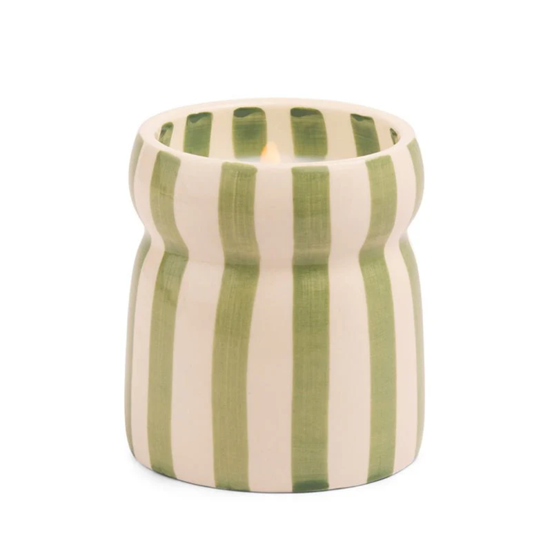 Cabana Striped Candle 6.5oz / Bora Bora