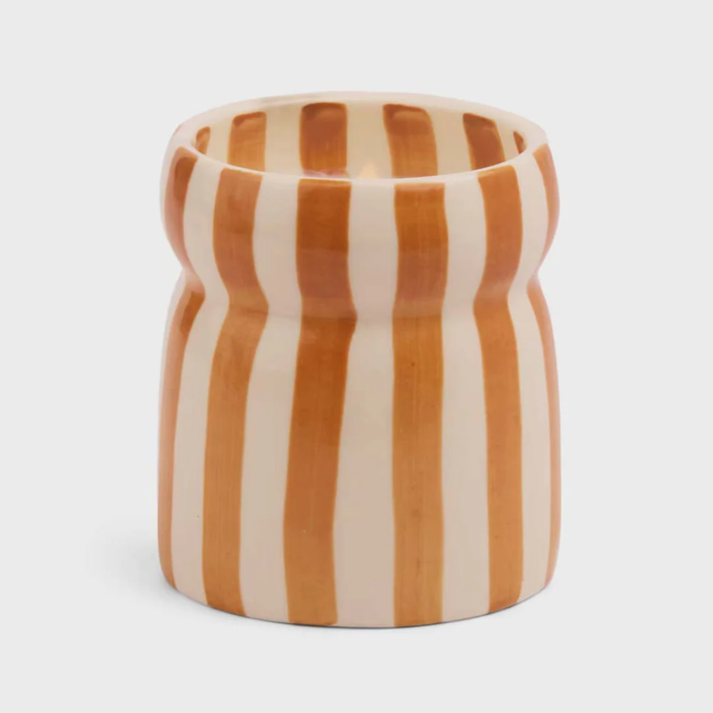 Cabana Striped Candle 6.5oz / Sienna Sunset