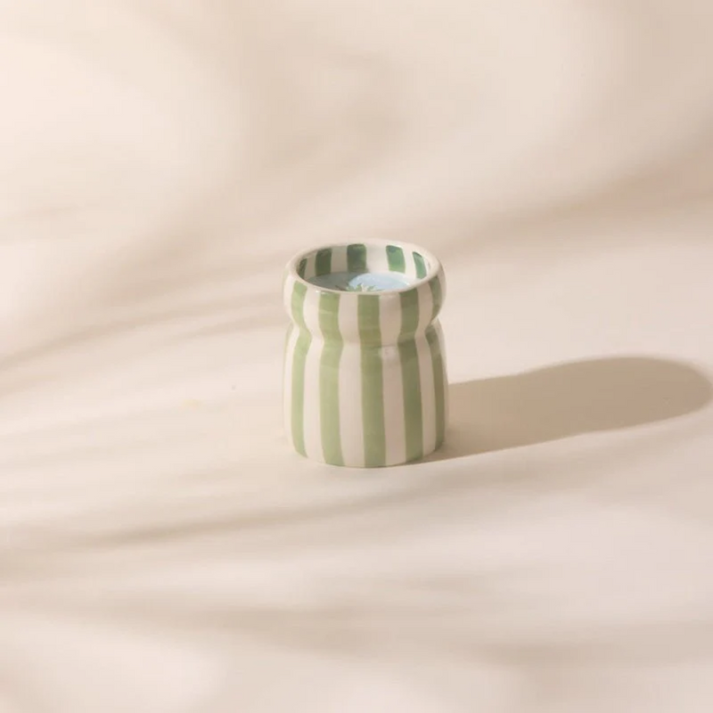 Cabana Striped Candle 6.5oz / Bora Bora