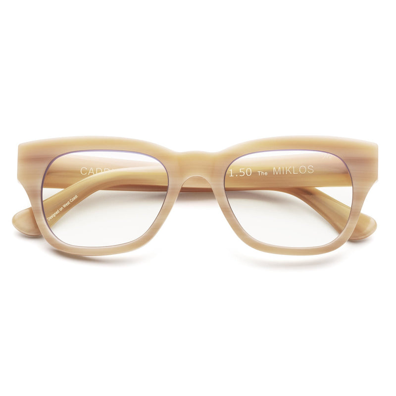 MIKLOS Reading Glasses / Polished Bone