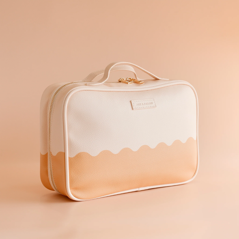 Ripple Cosmetic Bag / Caramel