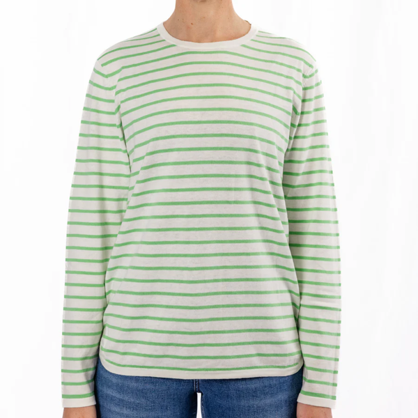 Cash Stripe Swing Jumper / Mint