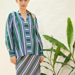 Chloe Sun Blouse / Green