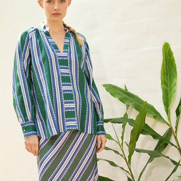 Chloe Sun Blouse / Green