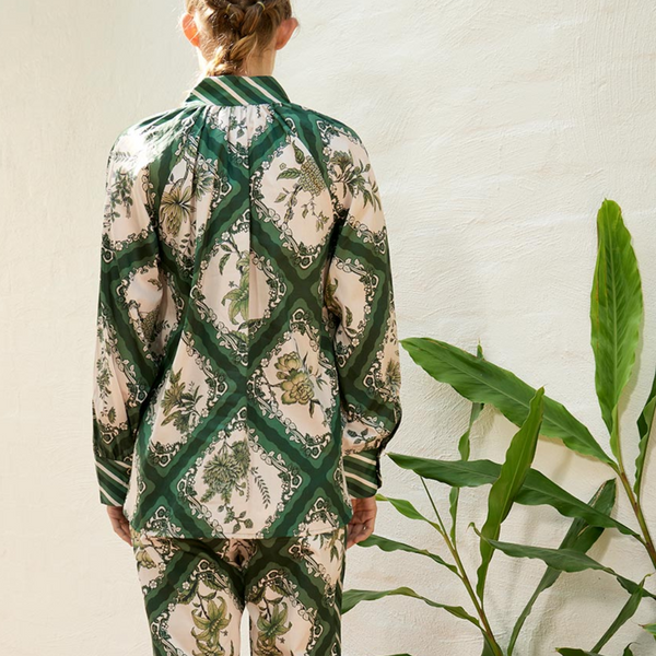 Chloe Dahlia Blouse / Green
