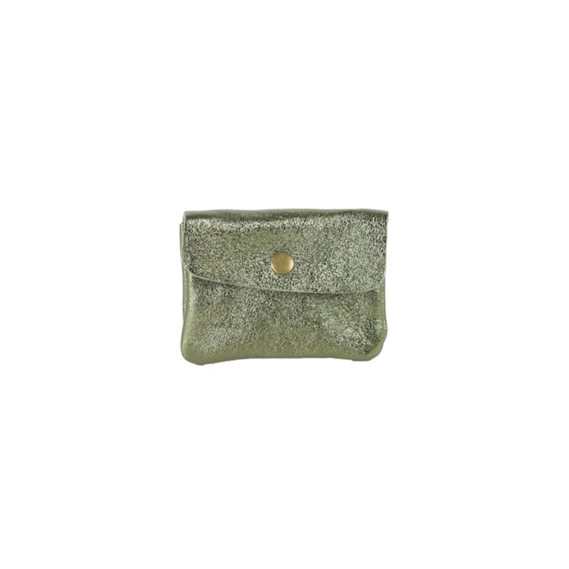 Coin  Purse / Metallic Khaki
